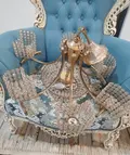 لوستر 6شاخه کریستالی
